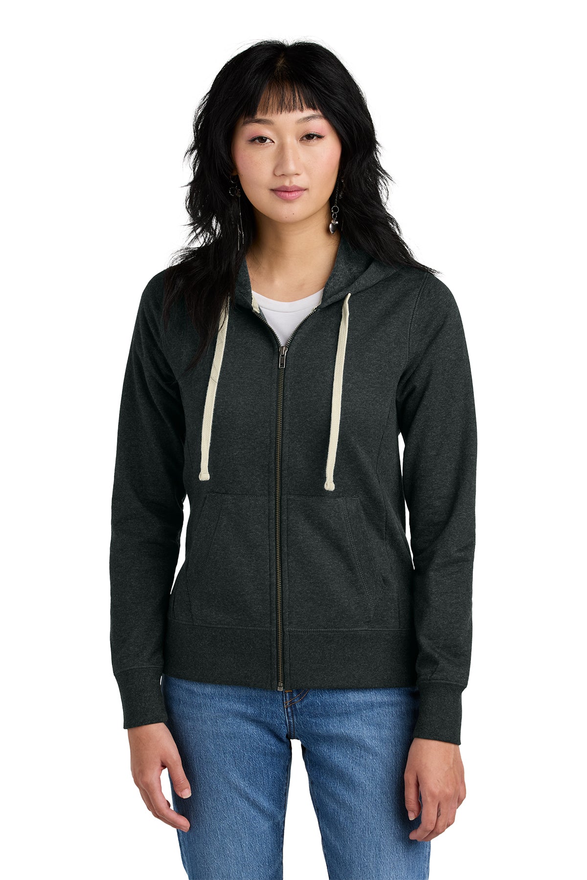 DT8103 Ladies Zippered hoodie dcss
