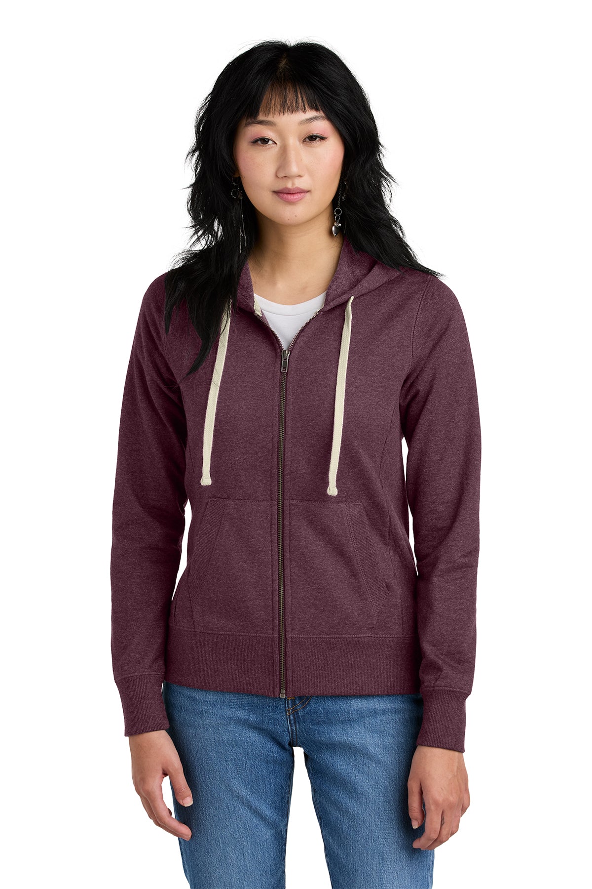 DT8103 Ladies Zippered hoodie dcss