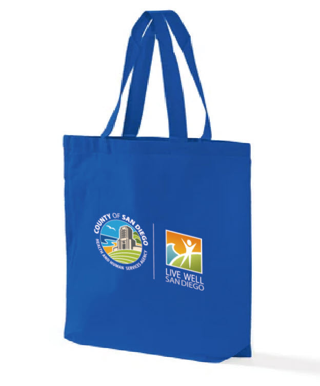 150 Customized Cotton Shopping tote - Full color logo