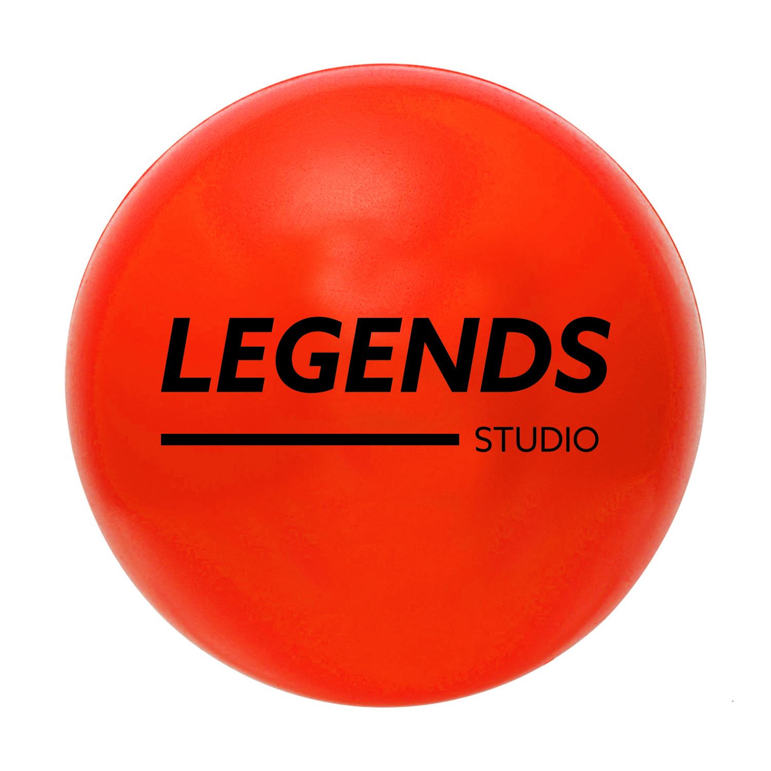 Round Stress Ball with white lettering