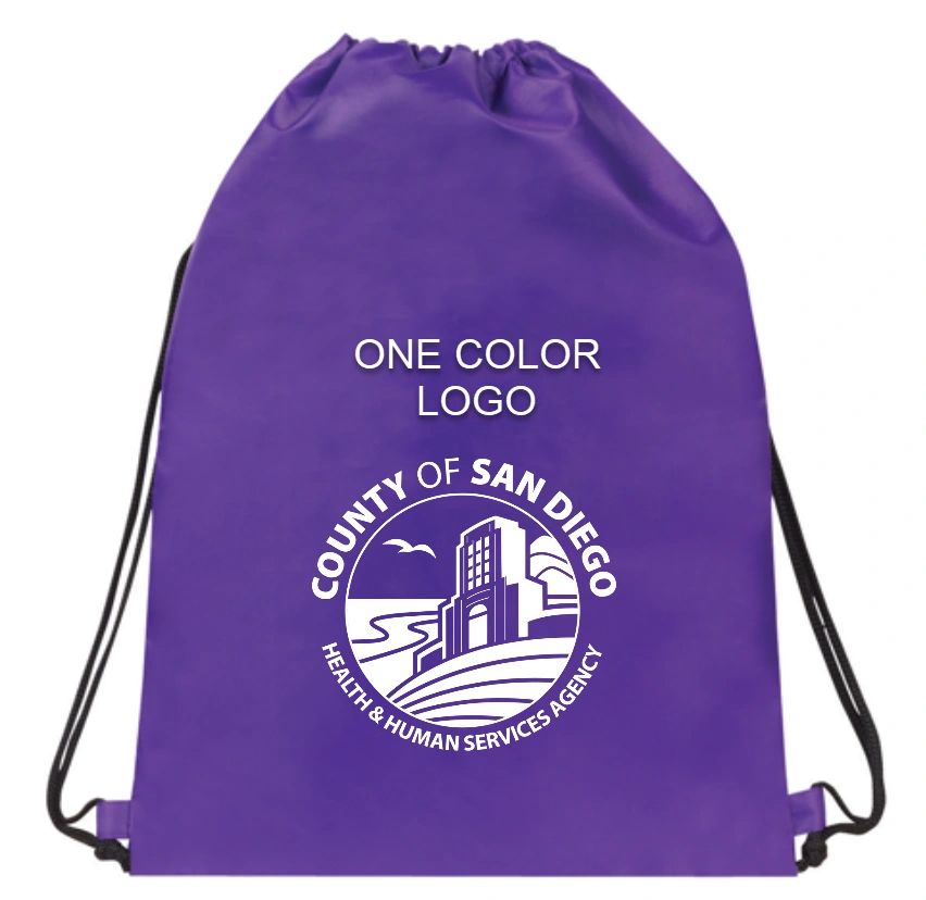 One Color Drawstring Back Pack 50 pcs