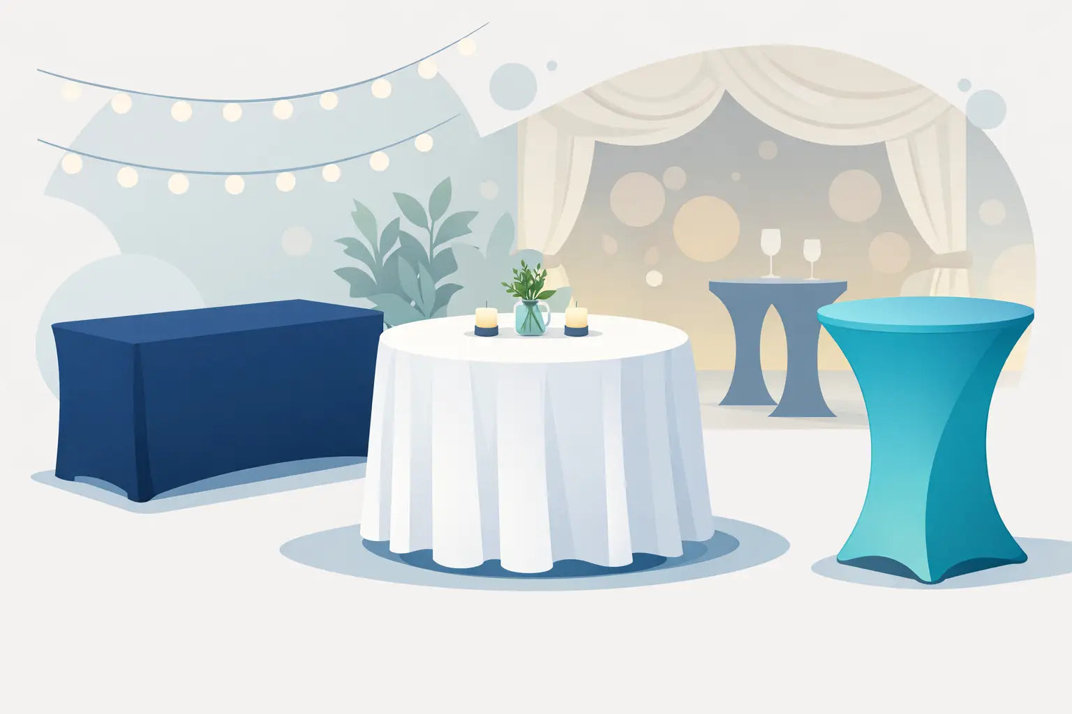 Custom Fitted Table Covers That Look Event-Ready