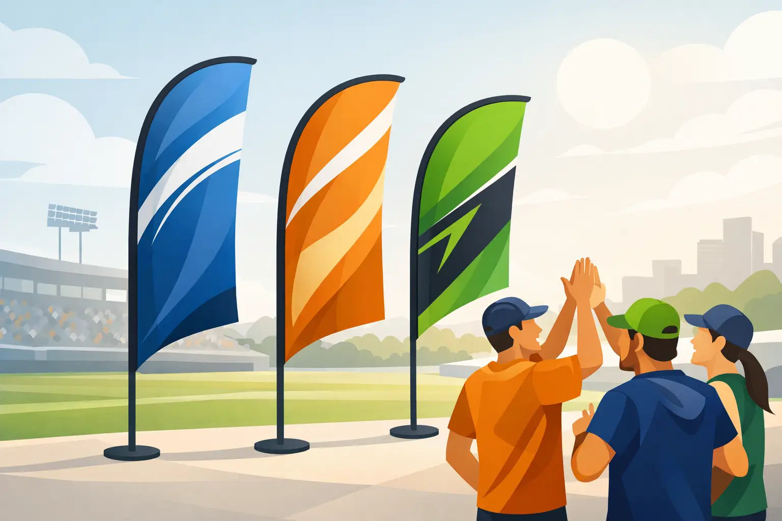 Custom Feather Flags That Get Your Team Seen