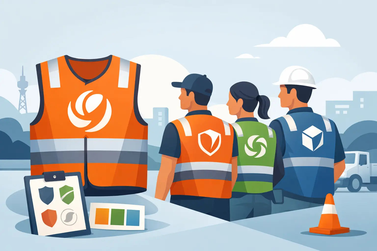 Custom Safety Vests With Logo for Visible Teams