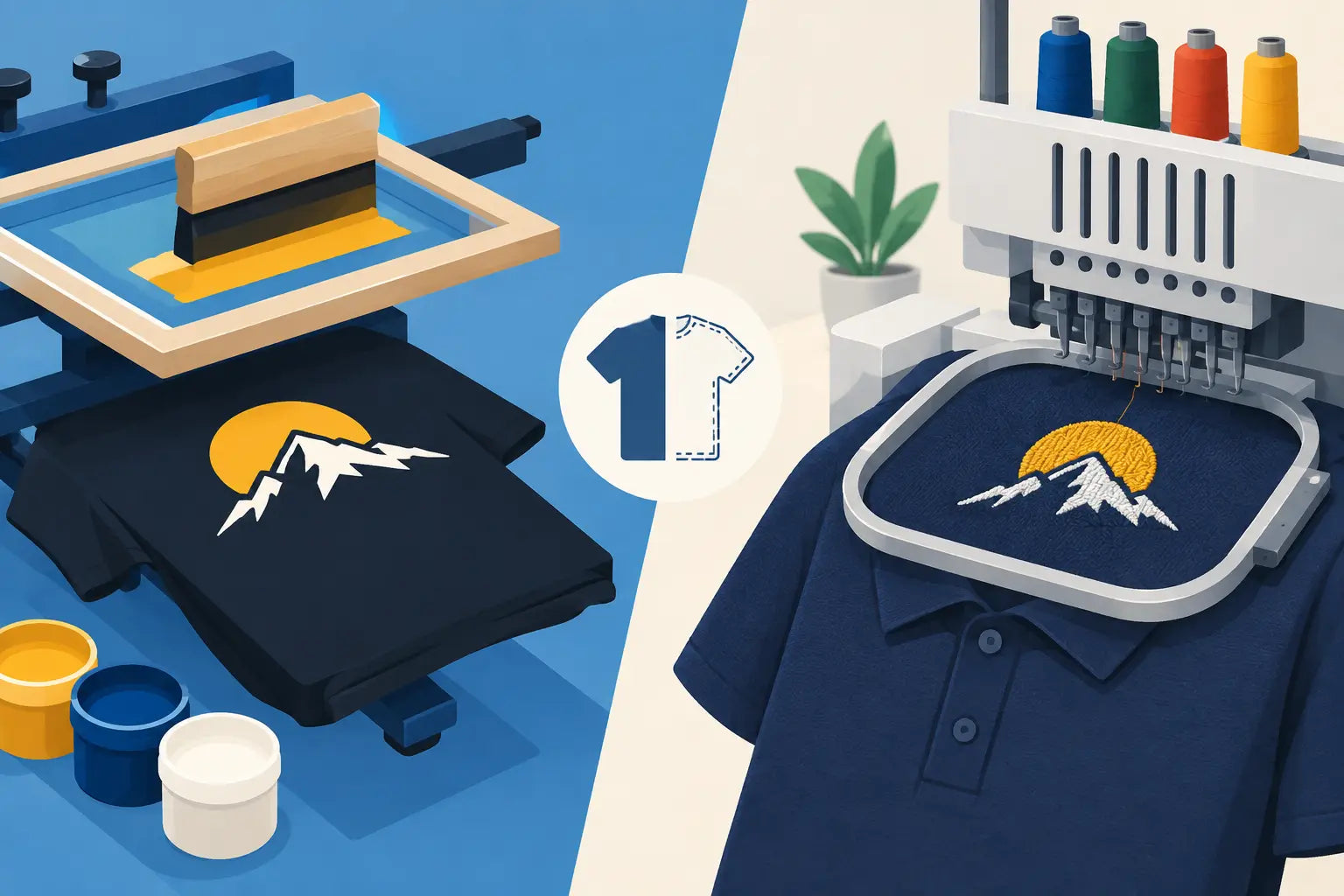 Screen Printing Versus Embroidery: Which Fits?