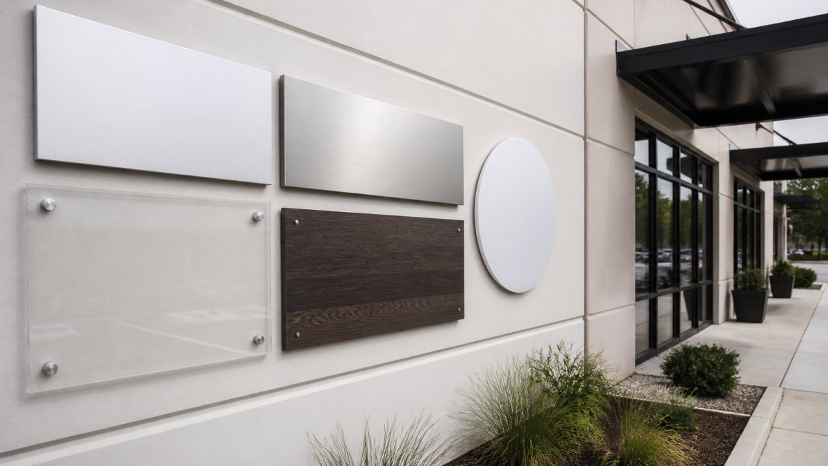 How to Choose Materials for Outdoor Business Signs?