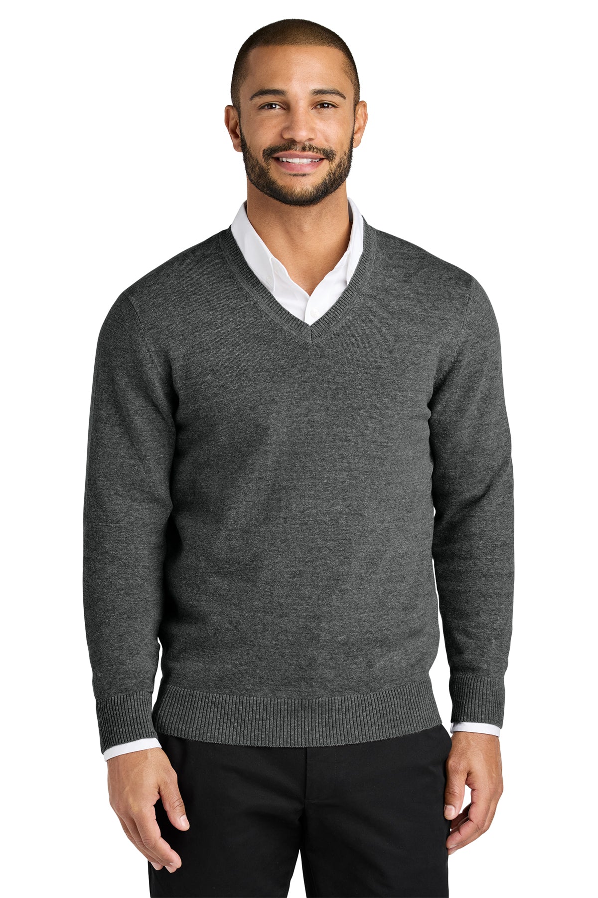SW2850  Port Authority® Mens  Easy Care V-Neck Sweater Self
