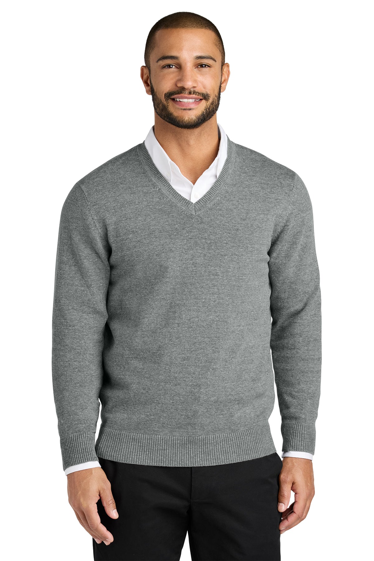 SW2850  Port Authority® Mens  Easy Care V-Neck Sweater Self