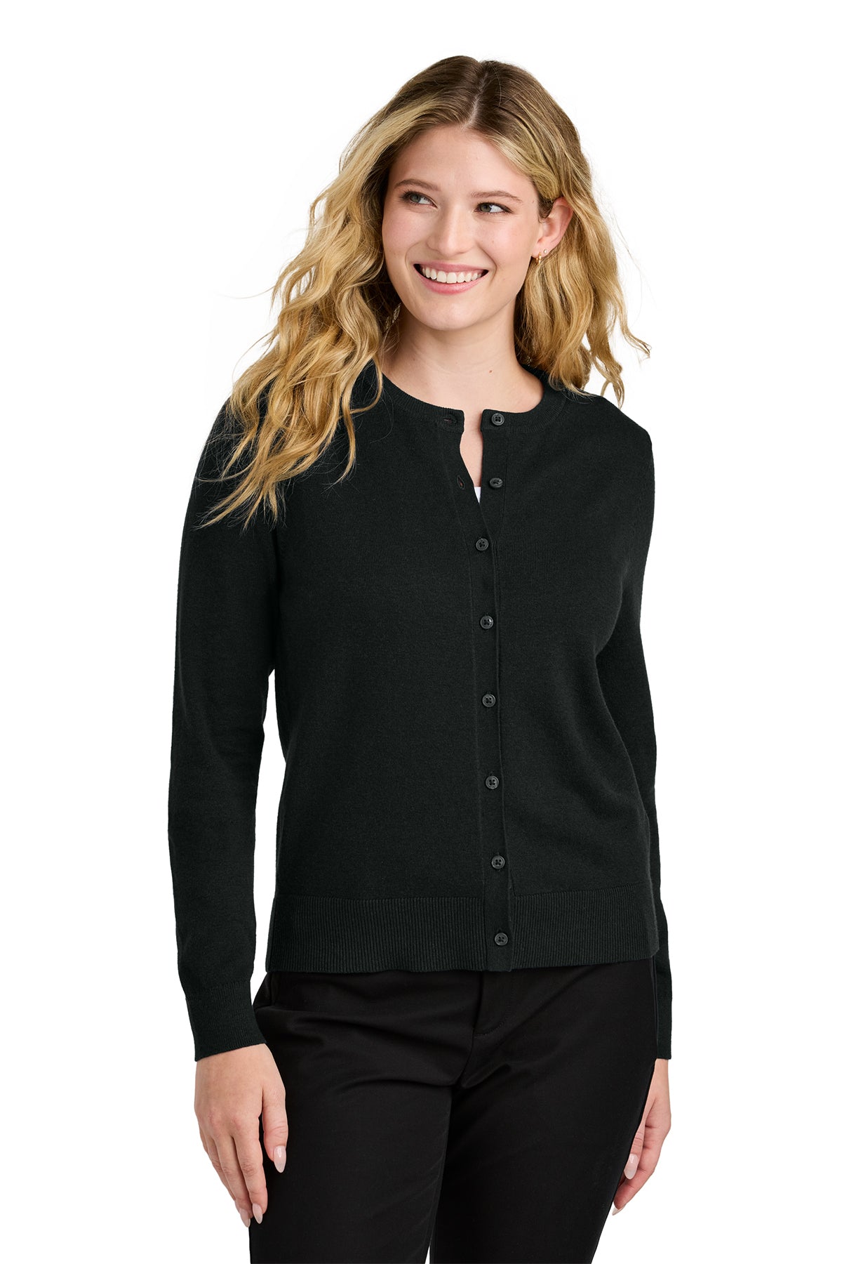 LSW2870 Port Authority® Ladies Cardigan Sweater FG3