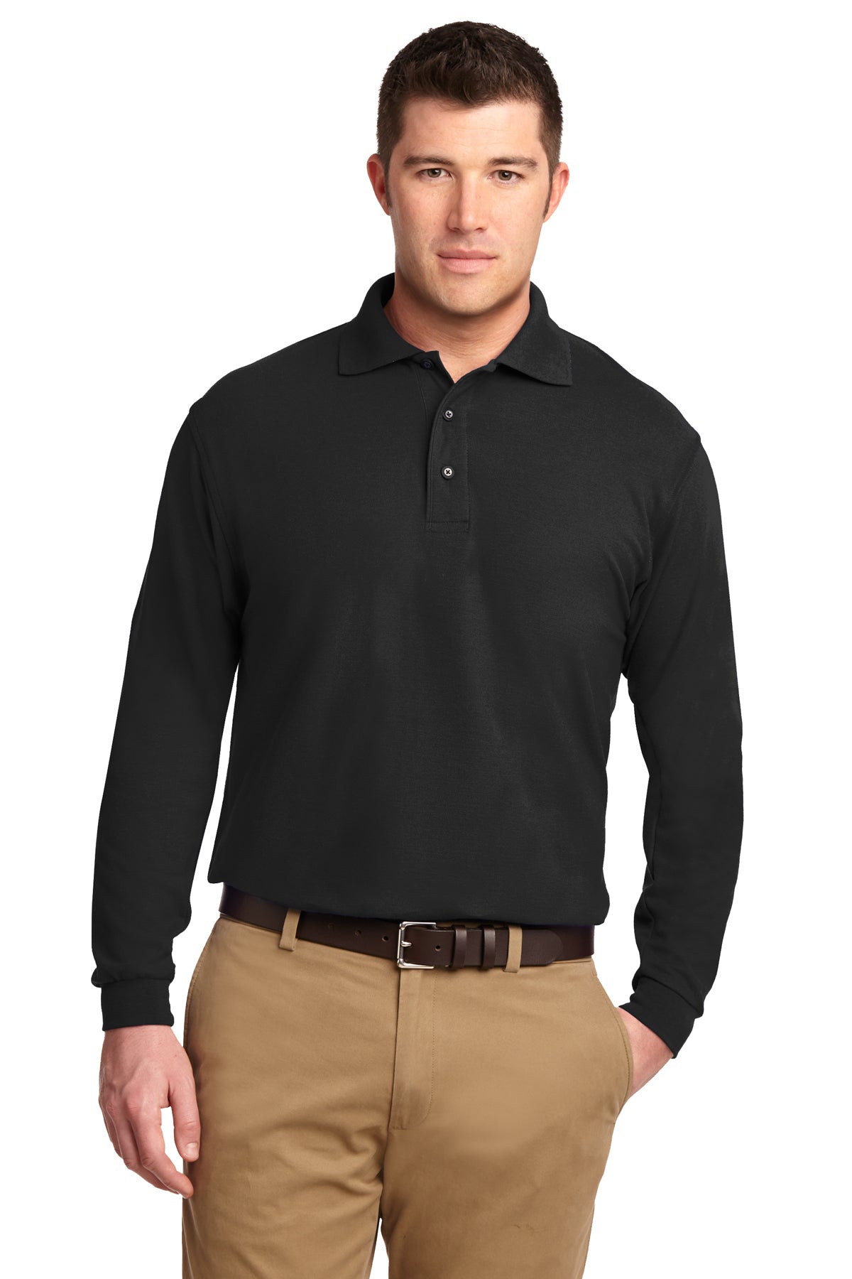 K500LS Port Authority® Silk Touch™ Long Sleeve Polo GS