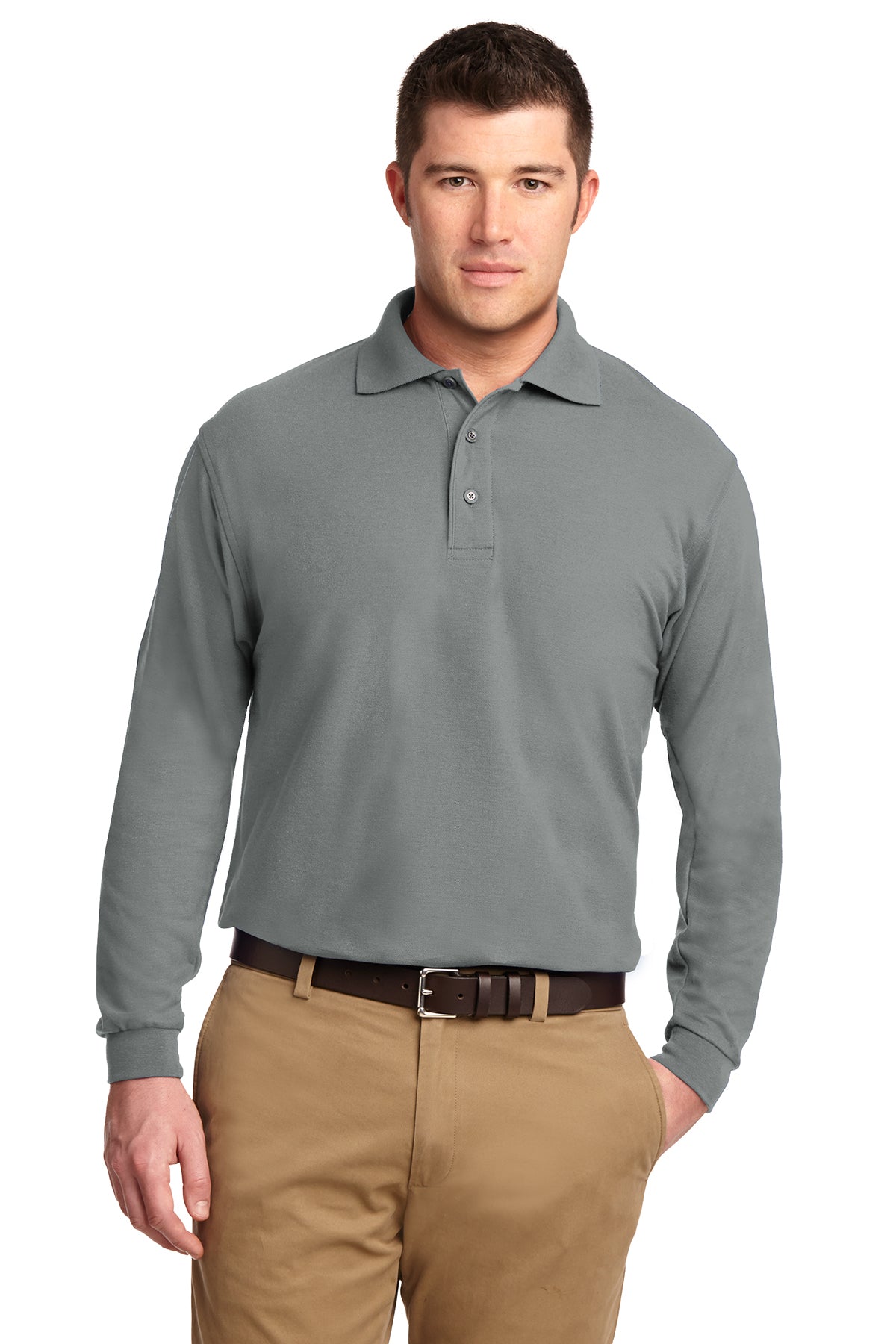 K500LS Port Authority® Silk Touch™ Long Sleeve Polo GS