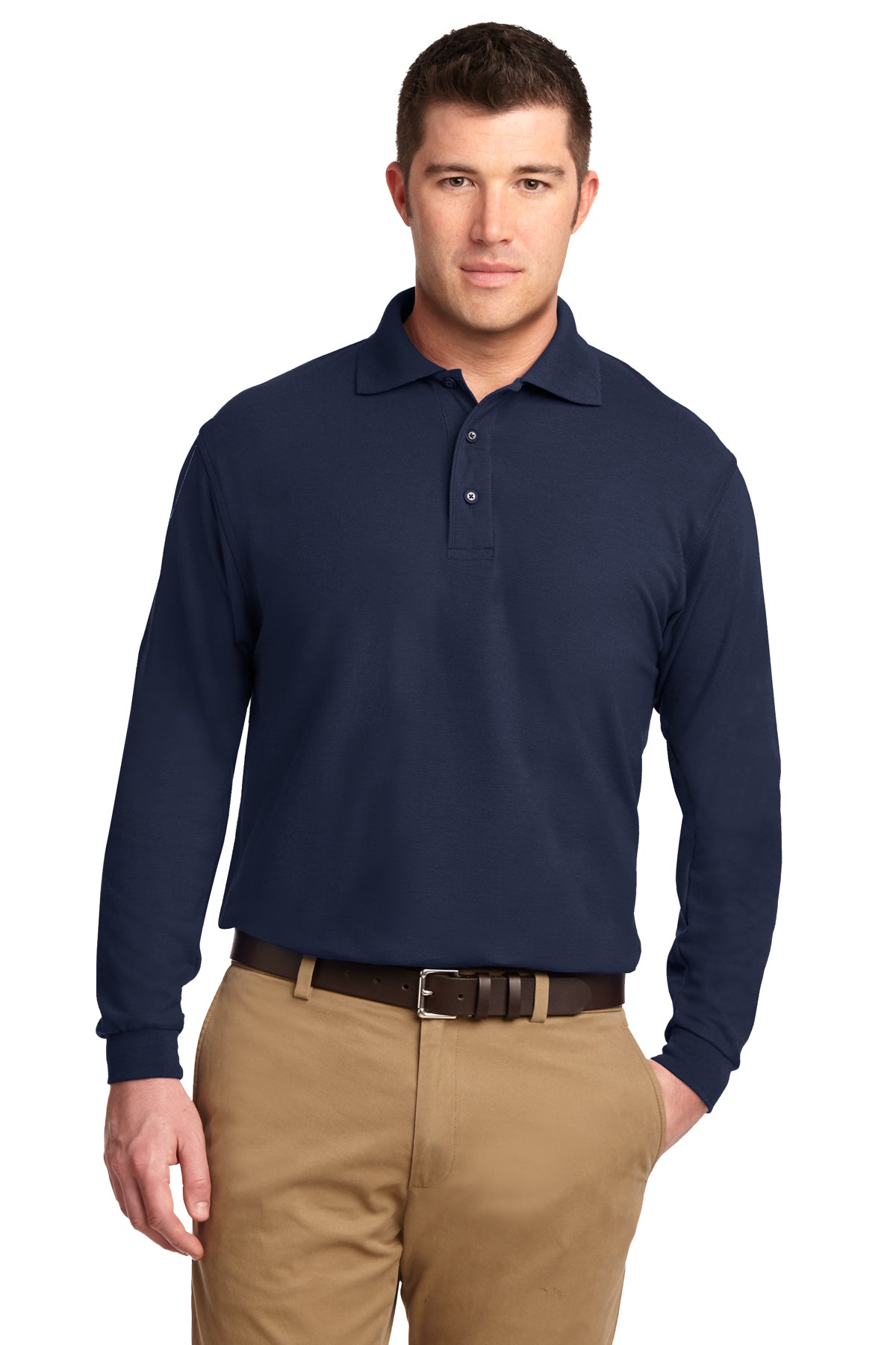 K500LS Port Authority® Silk Touch™ Long Sleeve Polo GS