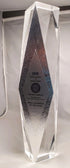 12" Clear Crystal Facet Tower