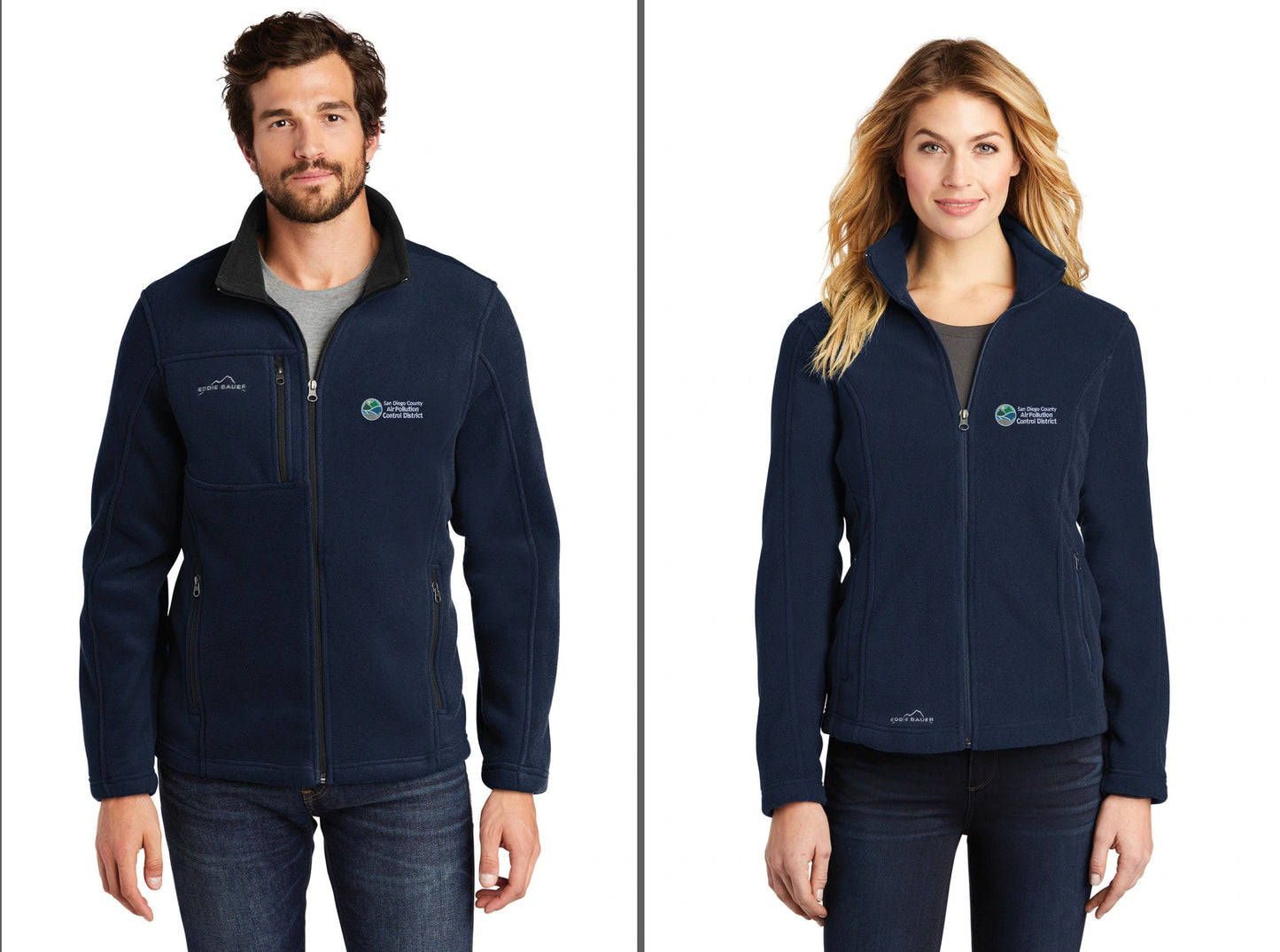 Eddie Bauer Full zip jacket EMS Logo