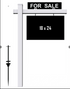 Real Estate Sign Post and Sign