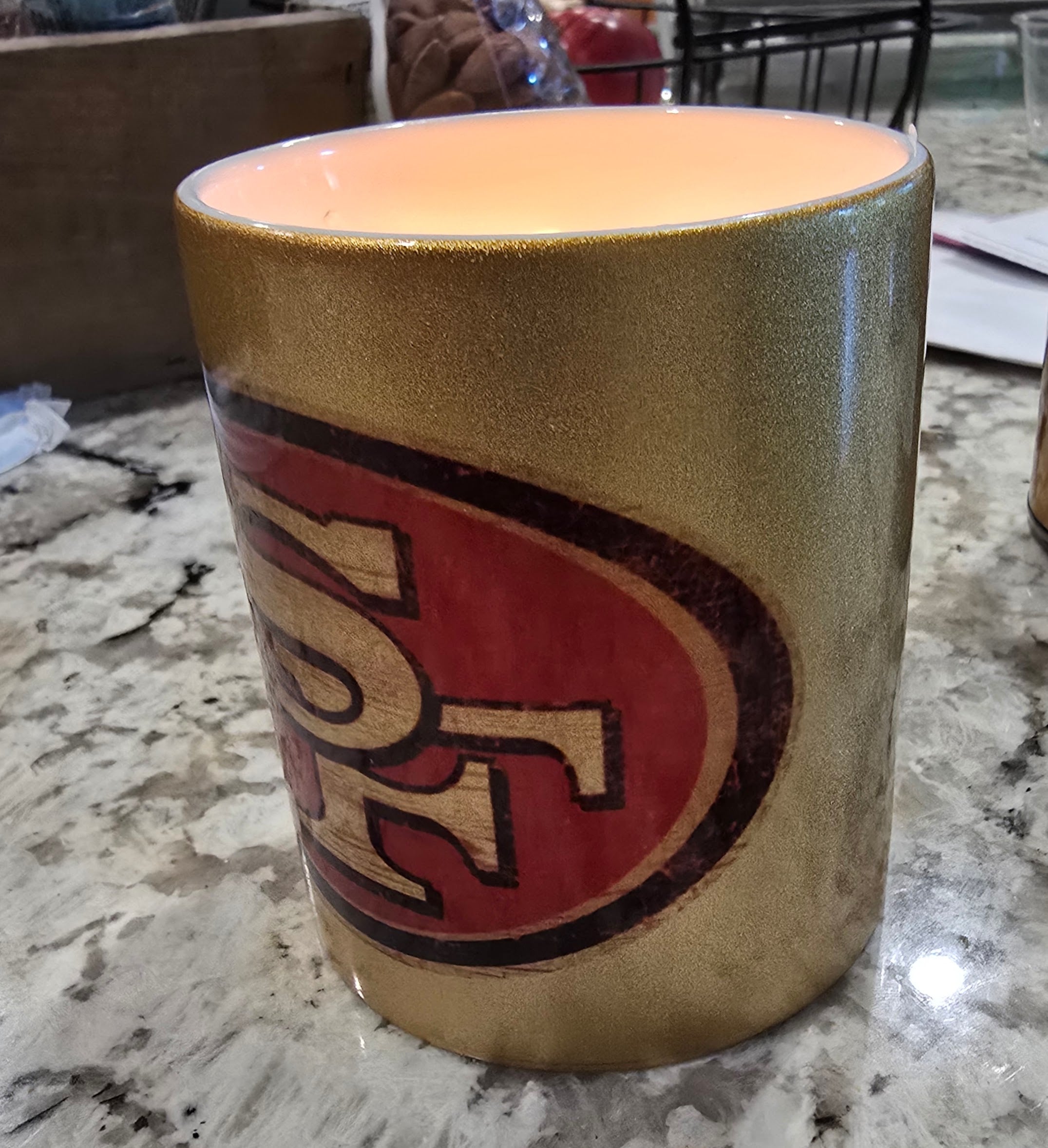 49er Coffee Mug Candle