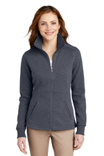 L293SALE Port Authority® Ladies Slub Fleece Full-Zip Aging