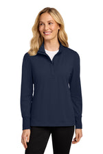 Ladies Fairway Stretch 1/4 zip Lk829 Housing and Community Embroidered