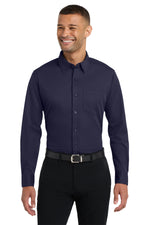 K570 Port Authority® Dimension Knit Dress Shirt Homeless embroidery