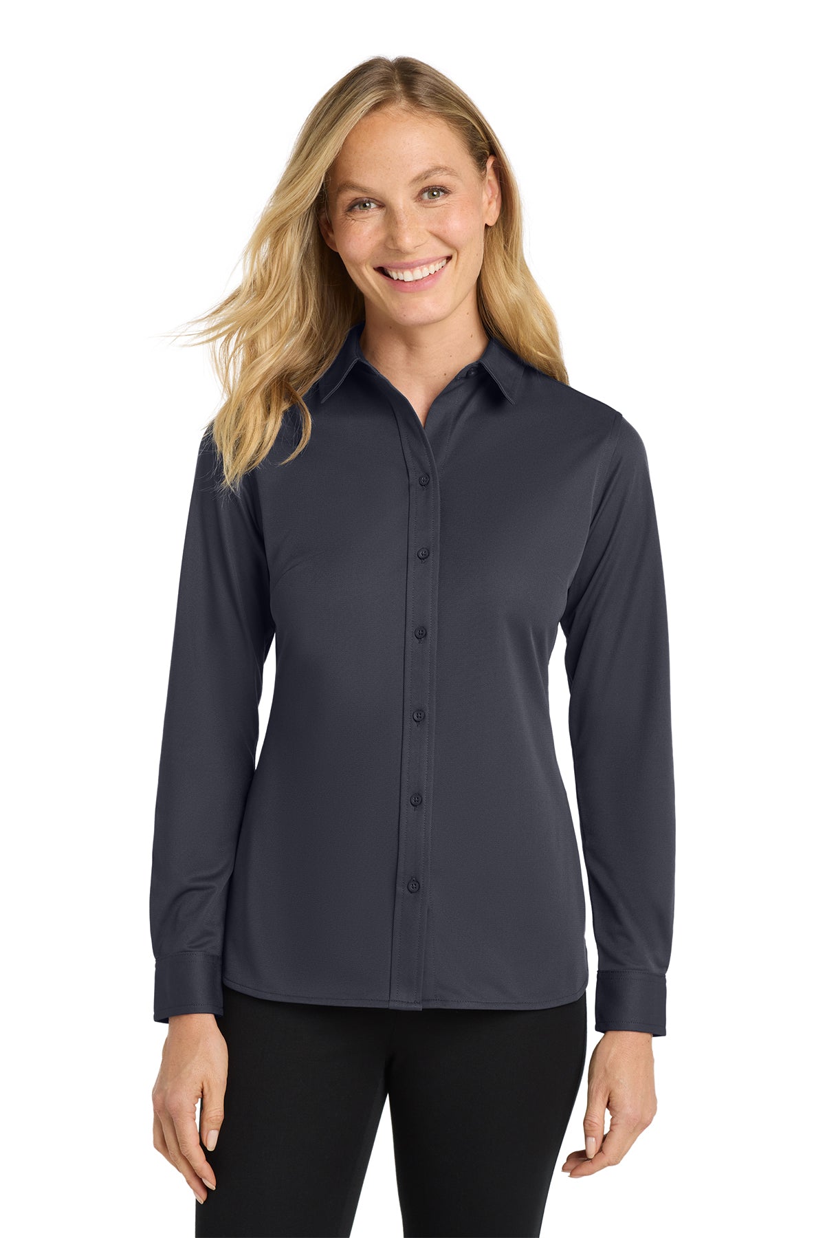 L570 Port Authority® Dimension Knit Dress Shirt Homeless  and Community Embroidered