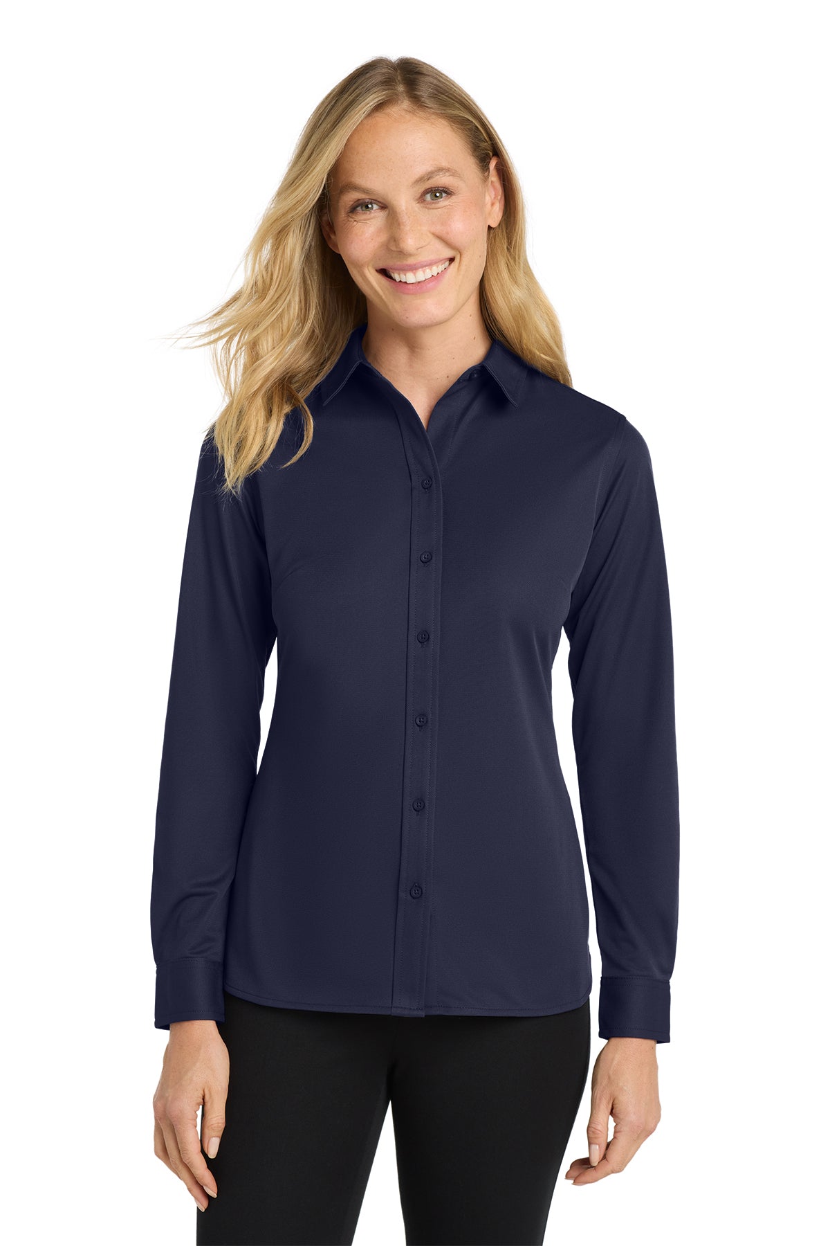 L570 Port Authority® Dimension Knit Dress Shirt Homeless  and Community Embroidered