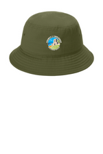 bucket hat with embroidered logo