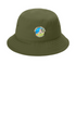 bucket hat with embroidered logo