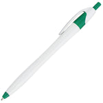 200 White Barrel Ball Point Click Pen - Setup included Free shipping
