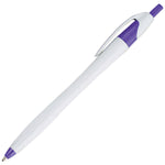 200 White Barrel Ball Point Click Pen - Setup included Free shipping