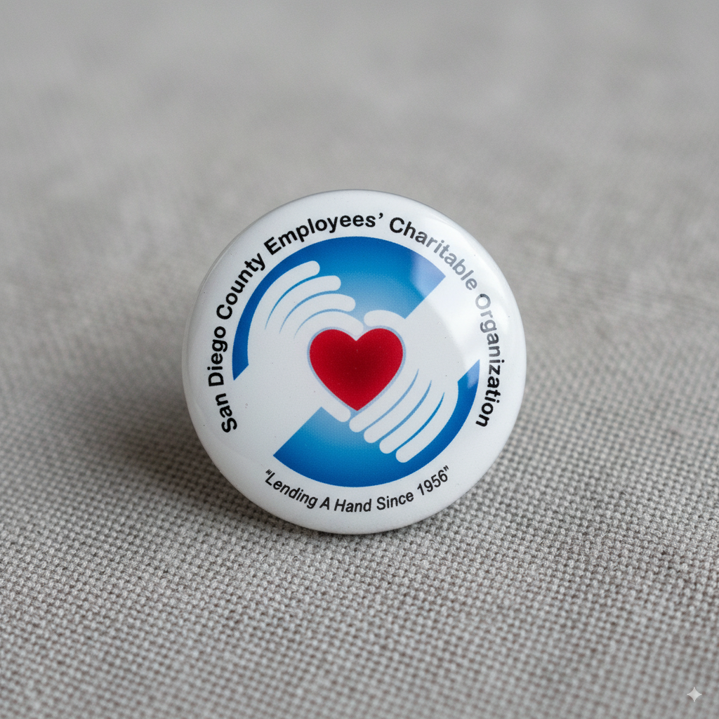 .75 round lapel pin CECO  TAX Deductible