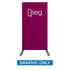 1.3 x 2.4 ft.  QSEG Quick Wall Display - WS Display