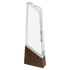 9 3/4" Peak Sierra Glass with Walnut Base