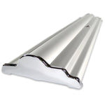 36" SilverStep Tabletop Retractable Banner Stand (Black and Silver) - WS Display