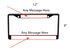 Custom License plate frame