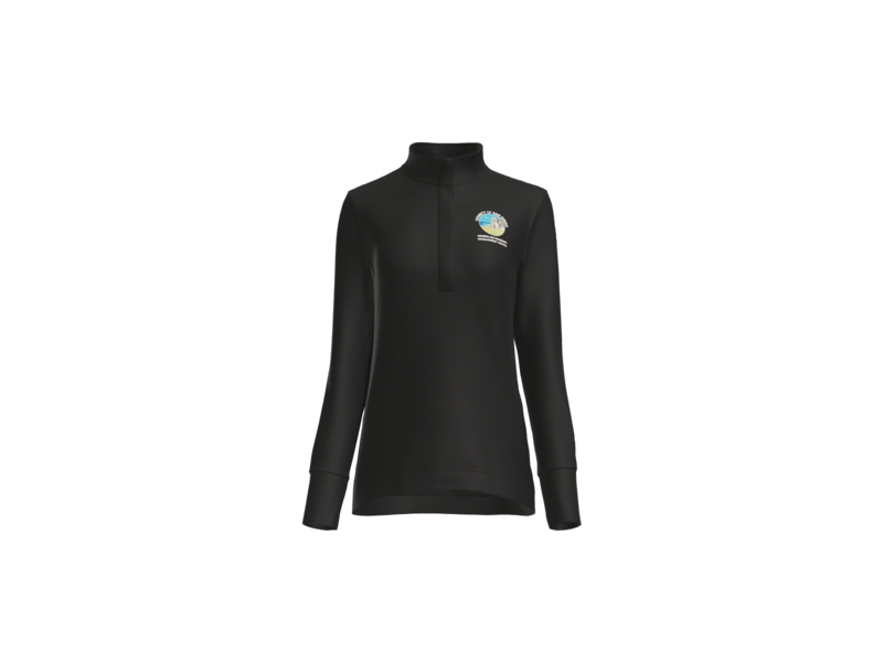 Ladies Fairway Stretch 1/4 zip Lk829 Housing and Community Embroidered
